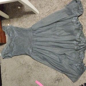 Weissman grey grunge dress